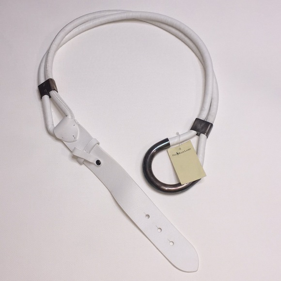 Ralph Lauren Woven Tri-strap Stirrup Belt Medium - Picture 4 of 16